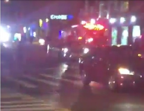 Cảnh sát đã phong tỏa các con đường sau vụ nổ. Ảnh: RT.