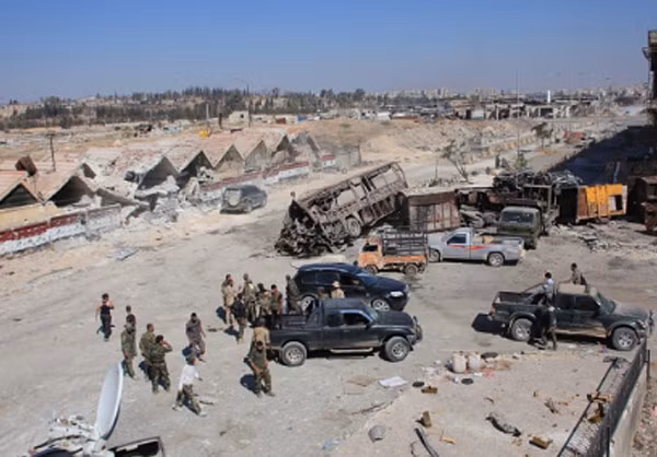 Hình ảnh các binh sĩ Syria tại Ramouseh.