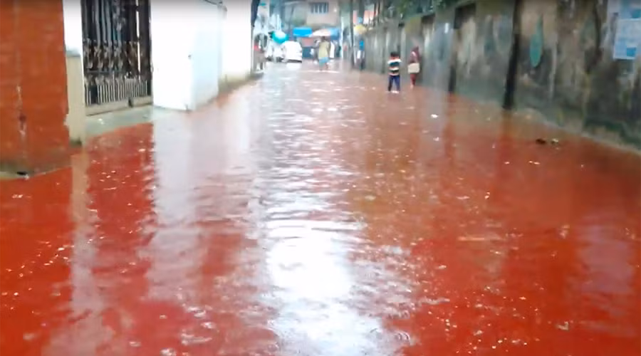 Can canh “dong song mau” tren duong pho thu do Dhaka