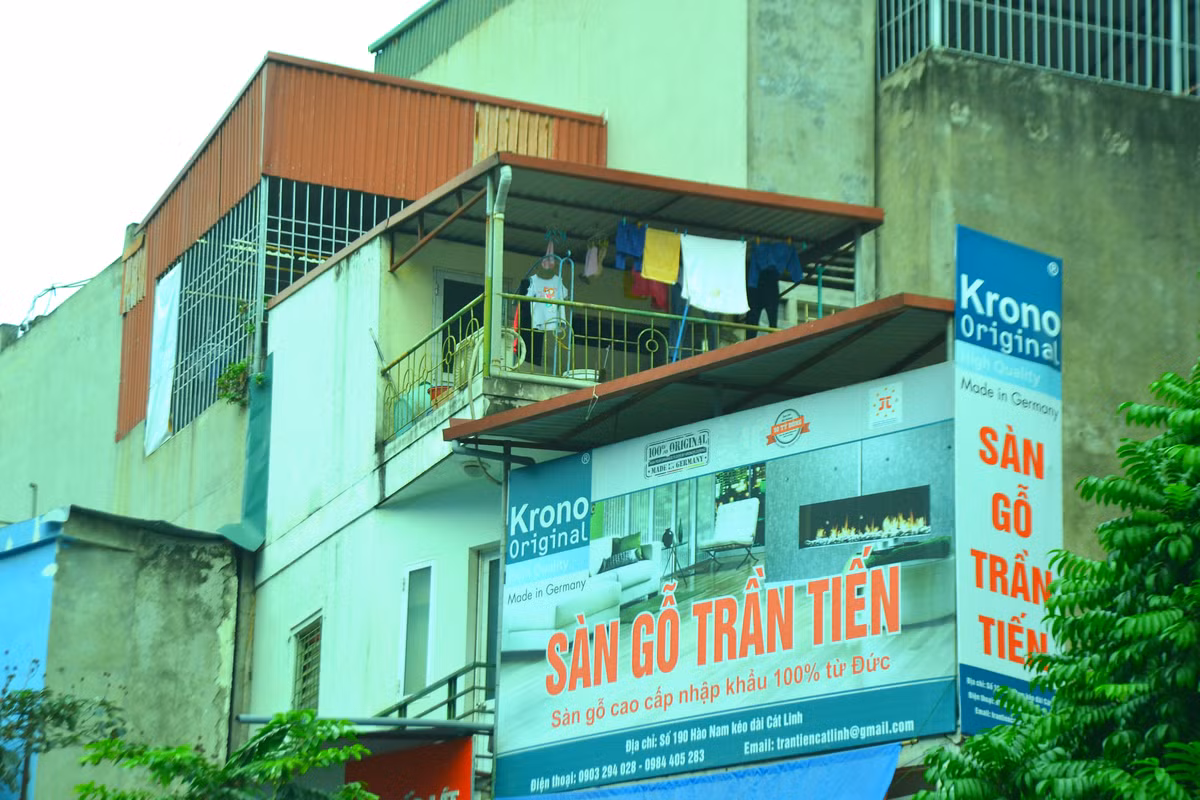 Những căn nhà được thiết kế nhỏ dần đều.