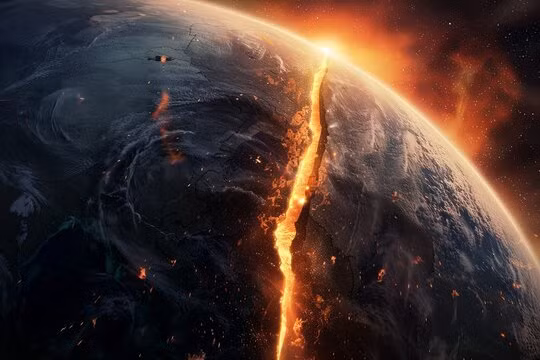 Từ không gian, ông không thấy các quốc gia, biên giới hay nền kinh tế mà chỉ thấy một sinh quyển thống nhất, đầy sự sống nhưng đang bị tổn thương. (Ảnh: Adobe Stock)