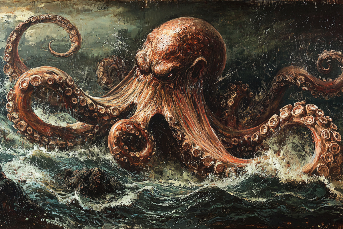 Kraken là quái vật biển khổng lồ được miêu tả lần đầu trong thần thoại Scandinavia và văn học Iceland từ thế kỷ XIII, nổi tiếng qua hình ảnh trong phim Cuộc chiến giữa các vị thần. (Ảnh: The Viking Herald)