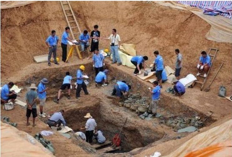 Các nhà khảo cổ đã khai quật và phát hiện một khu mộ cổ thuộc về vương quốc Bá chưa từng được sử sách ghi chép. (Ảnh: Sohu)