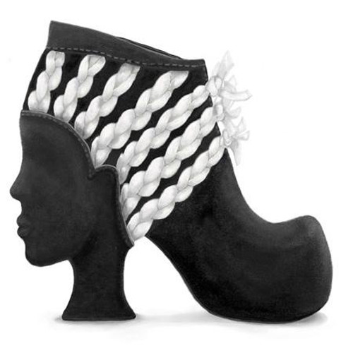 Kiểu giày có cấu trúc được mô phỏng từ những bức tượng nổi tiếng trong văn hóa Hy Lạp cổ đại.