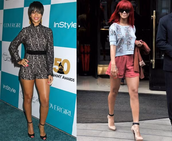 Năm 2007, Rihanna ký hợp đồng với Gillette để quảng báo lưỡi dao cạo râu Venus Breeze Legs of Goddess và Gillette phải đóng bảo hiểm trị giá 1 triệu USD cho đôi chân của nữ ca sĩ.