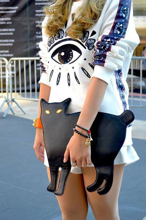 Túi hình mèo cá tính.