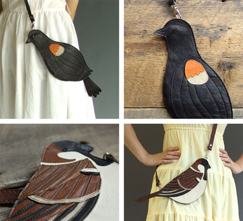 Chiếc túi hình con chim cho cô nàng cá tính.