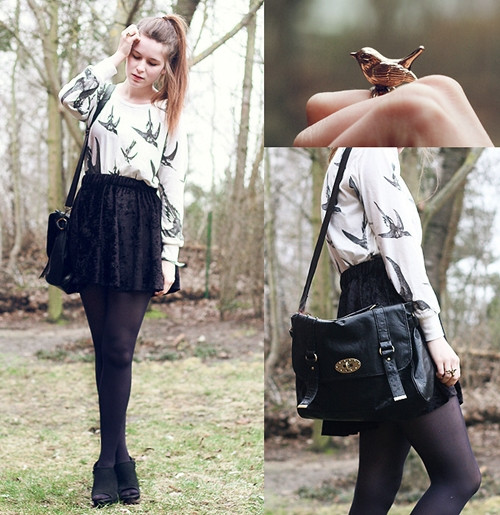 Nhẫn hình chú chim cho cô nàng cá tính.