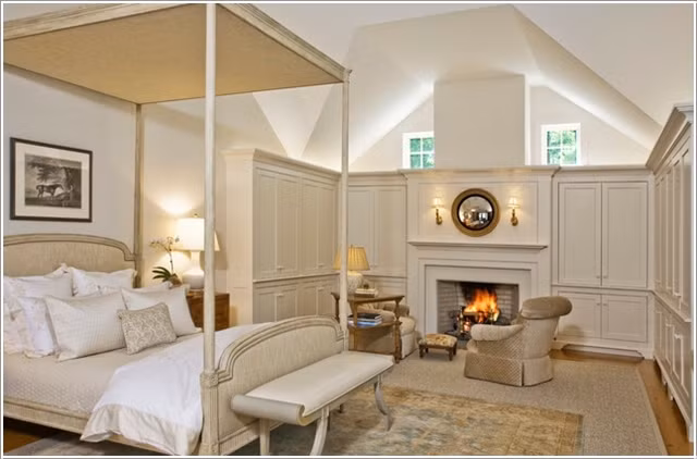 Lò sưởi trong phòng ngủ là cách hiệu quả nhất để tăng nhiệt độ cho căn phòng.