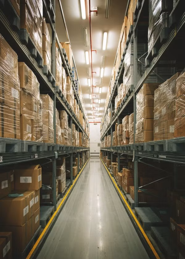 Nguyên liệu chế biến món ăn sẽ được gói thành các thùng để được vận chuyển đến bếp. Tất cả các thùng hàng đều phải được đưa qua máy X-quang của Cảnh sát Dubai trước khi chuyển tới khu vực dỡ hàng. Đặc biệt, EKFC không có bất cứ một kho dự trữ thực phẩm nào. Mọi thực phẩm tươi sống đều sẽ được đưa trực tiếp tới nhà bếp để chế biến thành đồ ăn đưa lên máy bay.