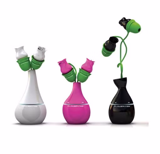 Tai nghe lạ mắt hình bông hoa...