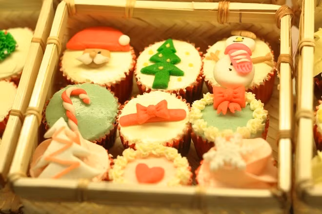 Các kiểu bánh chủ đề Noel.