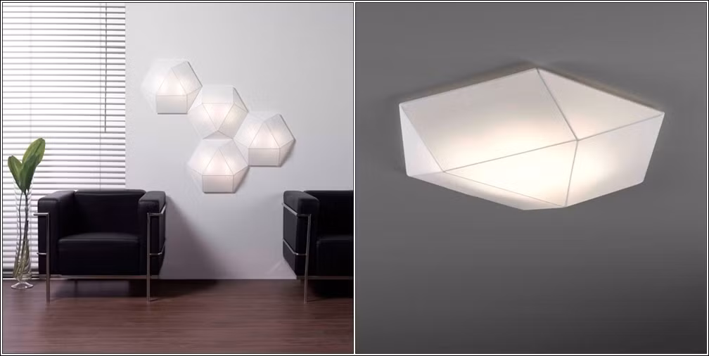 Tùy vào tài chính, bạn có thể treo một hoặc cả cụm đèn ốp để trang trí căn phòng cho quyến rũ, bắt mắt.