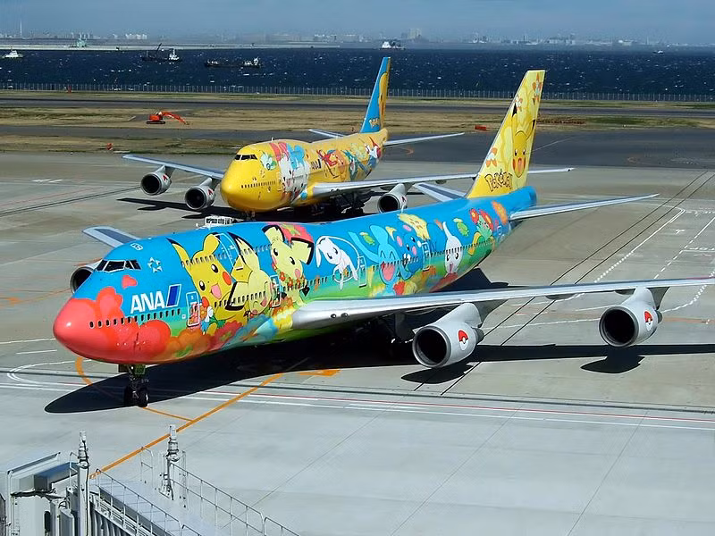 Chiếc máy bay chủ đề Pokemon của hãng ANA.