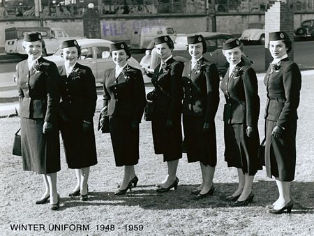 Đồng phục mùa đông giai đoạn 1948-1959.