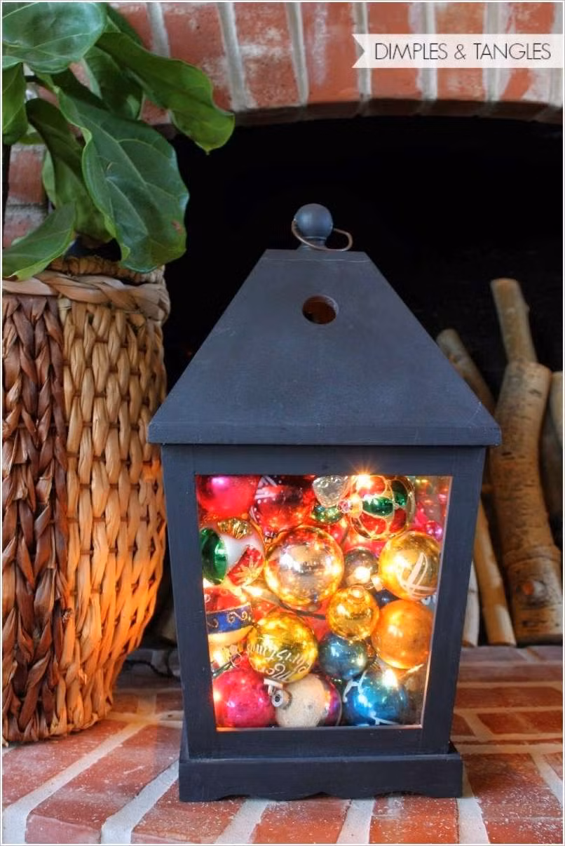 Chiếc đèn lồng ấn tượng trang trí nhà cửa.