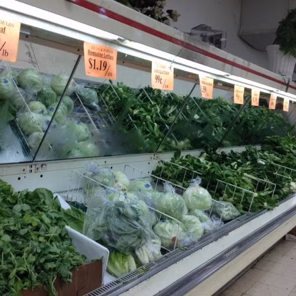 Rau củ đặc trưng của Việt Nam như rau muốn, rau mồng tơi...