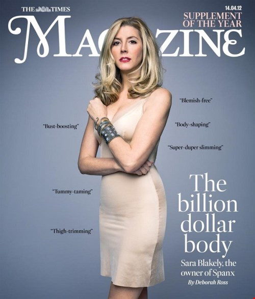 Theo bình chọn của tạp chí Forbes năm nay, Sara Blakely là một trong nữ tỷ phú trẻ nhất thế giới với vẻ đẹp mặn mà và thân hình quyến rũ. Sara sinh năm 1971 tại Florida, Mỹ. Thương hiệu đồ lót Spanx của cô hiện có tới hơn 11.500 cửa hàng lớn nhỏ tại 50 quốc gia trên toàn thế giới.