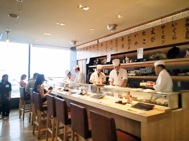 3. Nhà hàng Sushi Kyotatsu tại sân bay quốc tế Narita ở Tokyo (Nhật Bản).