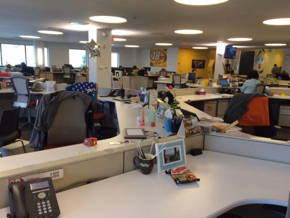 Văn phòng làm việc của các nhân viên công ty.