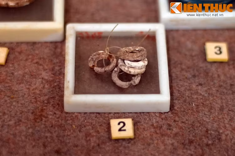 Vòng đeo tay làm từ vỏ ốc.