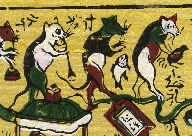 Chú rể chuột muốn đón dâu lại phải mang chim, mang cá cống cho mèo là ẩn dụ cho sự sách nhiễu của giới quan lại với đời sống dân đen. Có thể nói, Đám cưới chuột là sự châm biếm sâu sắc chế độ phong kiến bất công, nơi người thấp cổ bé họng không có tiếng nói và phải chịu sự chèn ép.