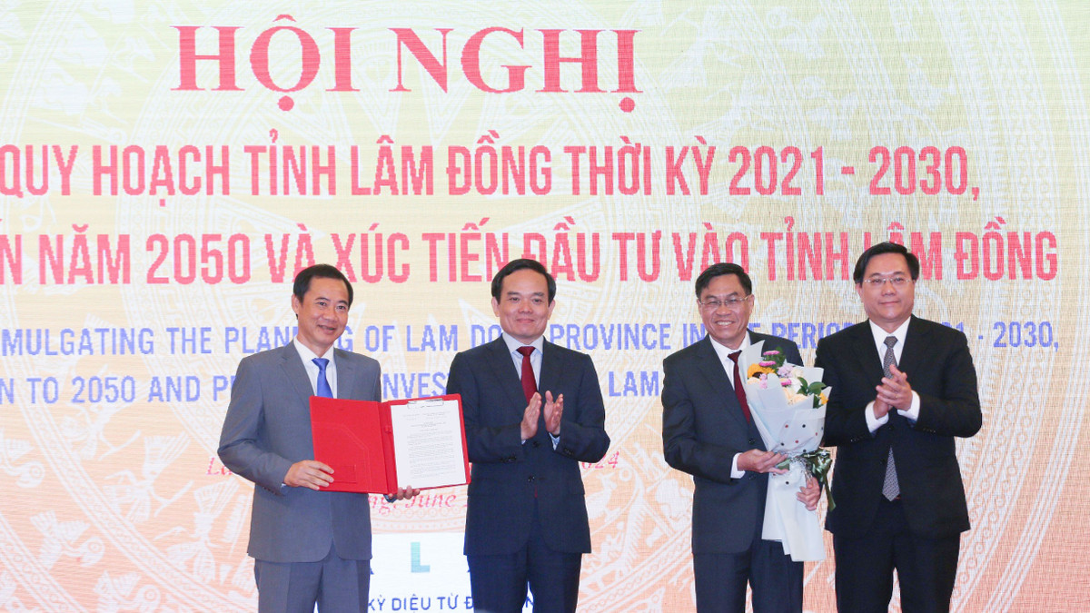 Pho Thu tuong cong bo quy hoach Lam Dong tam nhin den nam 2050