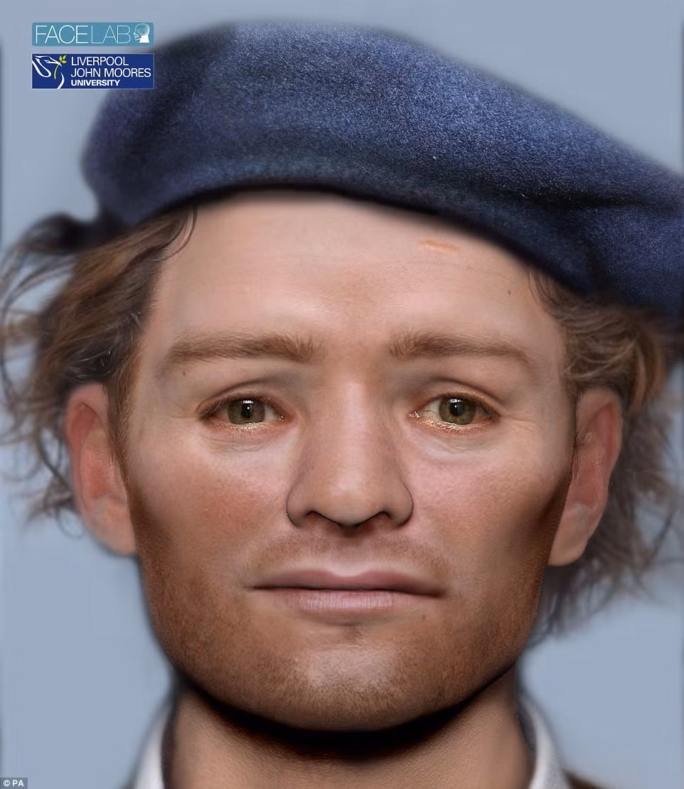 Bộ xương người lính Scotland chết trong trận Dunbar trên được phát hiện tại Durham năm 2013.