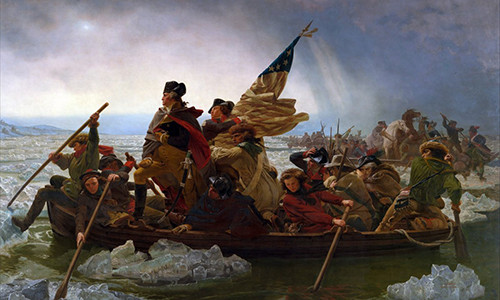 Ngày 25/12/1776, George Washington lãnh đạo binh sĩ vượt sông Delaware lạnh giá để tấn công bất ngờ trại của binh lính đánh thuê của Anh tại Trenton, bang New Jersey (Mỹ).