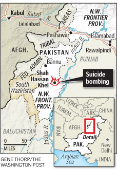 5. Vào ngày 1/1/2010, một thảm kịch tồi tệ diễn ra tại Lakki Marwat, Pakistan. Cụ thể, một vụ đánh bom cảm tử kinh hoàng xảy ra tại làng Shah Hasan Khel, Lakki Marwat (Pakistan) ngay trong ngày đầu năm mới.