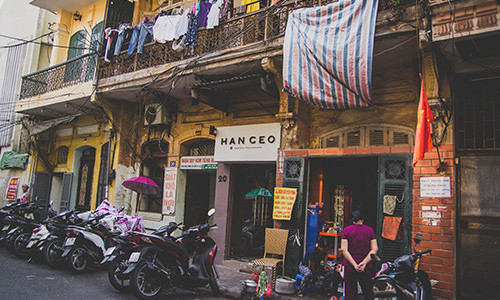 Căn nhà nhuốm màu thời gian của gia tộc họ Vũ.