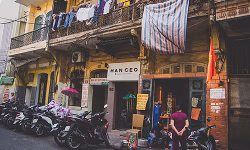 Căn nhà nhuốm màu thời gian của gia tộc họ Vũ.