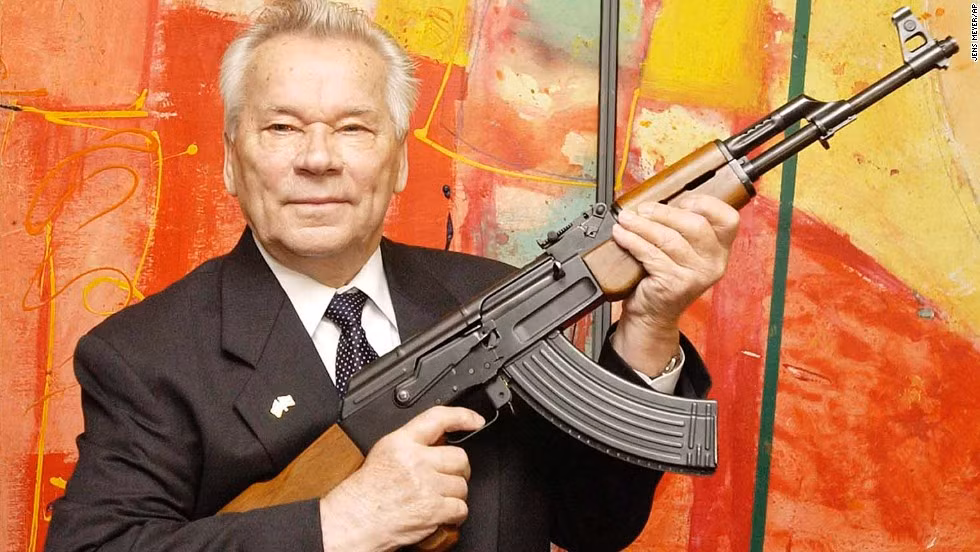 Trước những cáo buộc súng trường AK-47 do ông thiết kế khiến nhiều người bị giết chết, ông Kalashnikov không thừa nhận trách nhiệm và cho rằng, những người phát minh không phải chịu trách nhiệm về mục đích sử dụng vũ khí của người khác. Chính phủ các nước phải kiểm soát hoạt động sản xuất và xuất khẩu vũ khí.