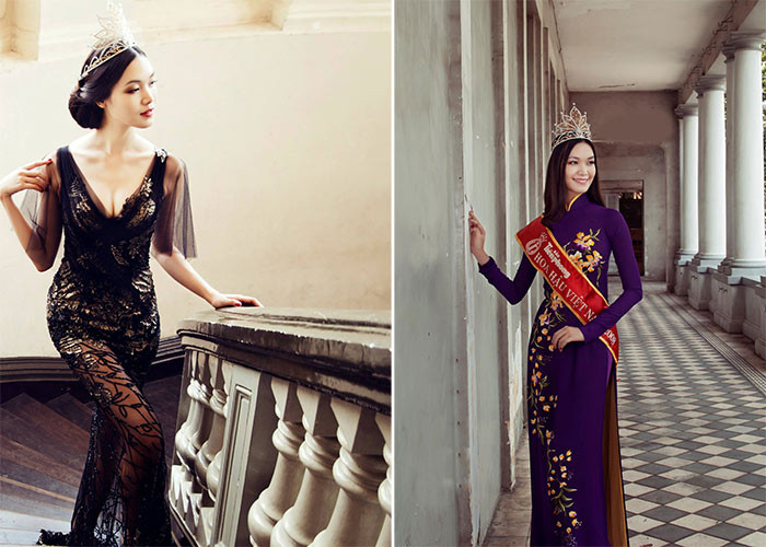 Thùy Dung đạt danh hiệu Hoa hậu Việt Nam 2008 khi mới 18 tuổi. Cô cao 1m81, số đo ba vòng 86 - 61,5 - 91 cm.