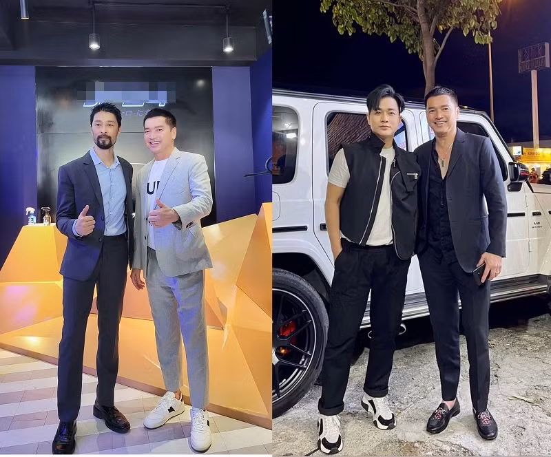 Thậm chí, khi chụp chung khung hình với "đàn em" như Johnny Trí Nguyễn (48 tuổi) hay Quách Tuấn Du (41 tuổi), diễn viên hài hải ngoại vẫn không hề lép vế về ngoại hình.