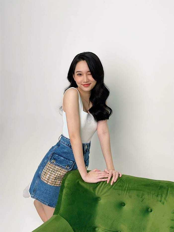 Trước khi Trúc Anh tăng cân mất kiểm soát, người đẹp 24 tuổi sở hữu vóc dáng mảnh mai, khuôn mặt ưa nhìn. (Ảnh: FBNV)