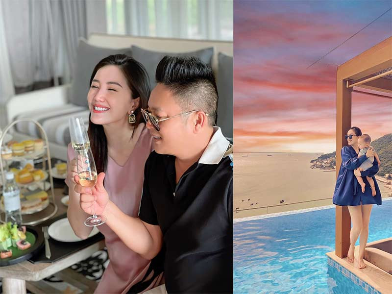 Bảo Thy kết hôn với doanh nhân Phan Lĩnh vào năm 2019 và tháng 11/2021 cô sinh con trai đầu lòng.