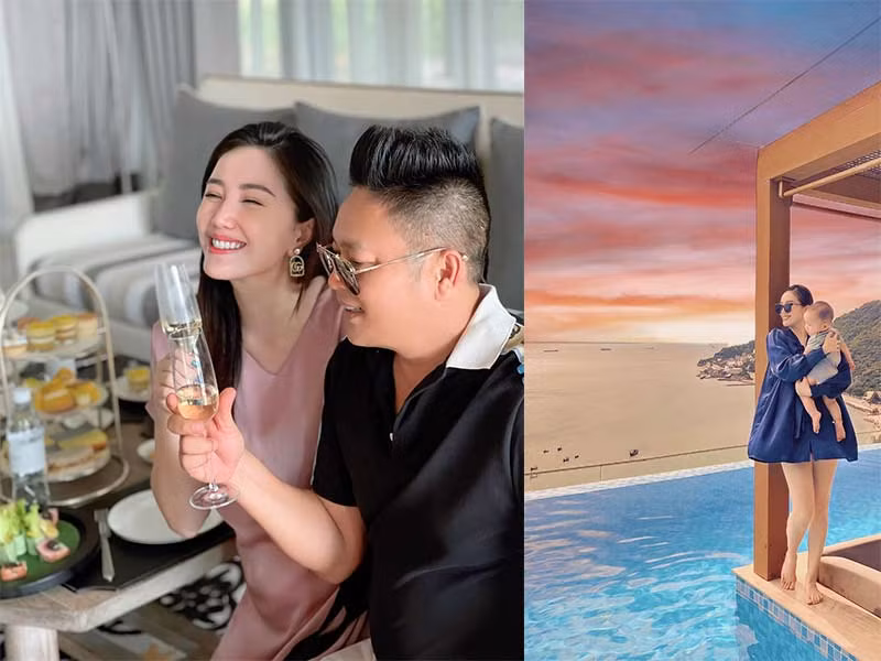 Bảo Thy kết hôn với doanh nhân Phan Lĩnh vào năm 2019 và tháng 11/2021 cô sinh con trai đầu lòng.