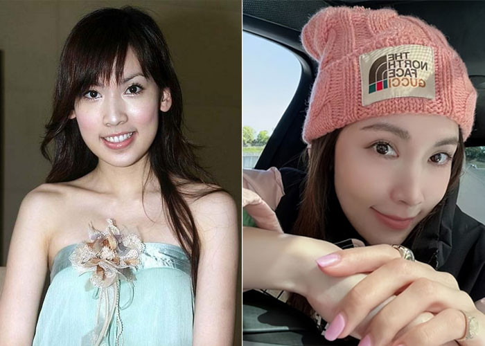Nhan sắc hiện tại (phải) của Trần Nhược Nghi vượt trội hơn so với thời cô còn là thanh niên.