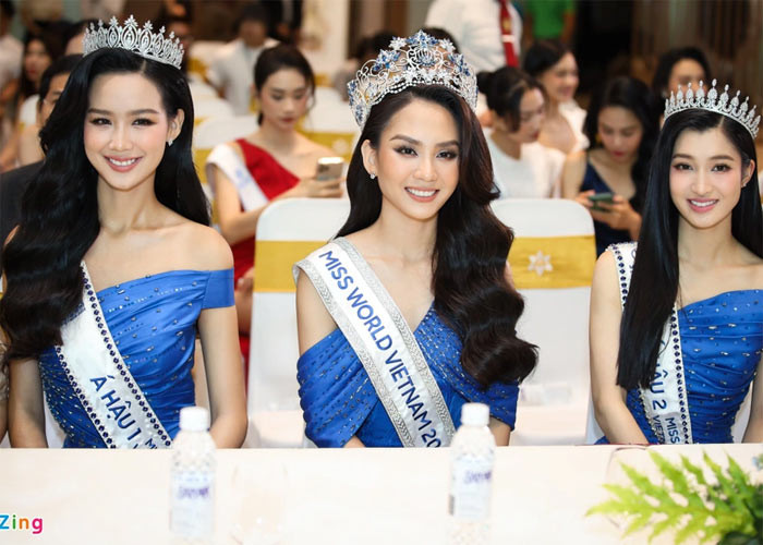 Tối 12/8, ba ngôi vị cao nhất của cuộc thi Hoa hậu Thế giới Việt Nam 2022 đã thuộc về Huỳnh Nguyễn Mai Phương, Lê Nguyễn Bảo Ngọc và Nguyễn Phương Nhi. (Ảnh: Zing)