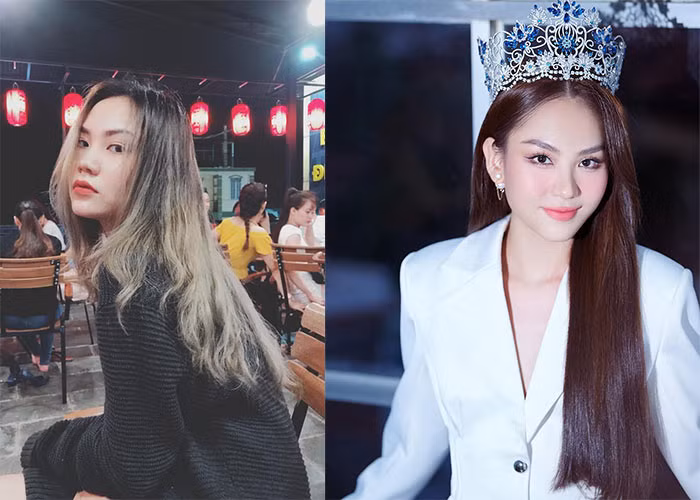 Khuôn mặt của Hoa hậu Thế giới Việt Nam 2022 Huỳnh Nguyễn Mai Phương hiện tại sắc nét và đẹp hơn so với lúc cô còn là học sinh. (Ảnh: FBNV)