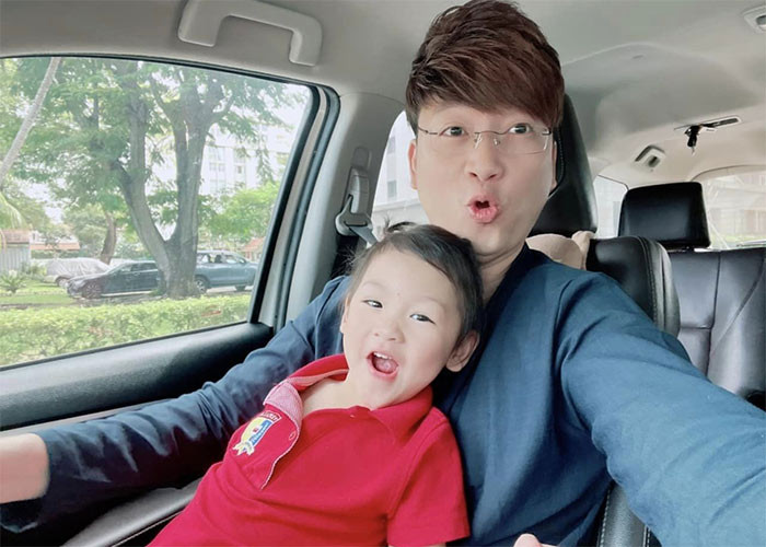 Cuộc sống của Sỹ Luân hiện rất êm đềm khi anh được theo đuổi đam mê âm nhạc nhưng vẫn có đủ thời gian dành cho gia đình, vợ con. (Ảnh: FBNV)