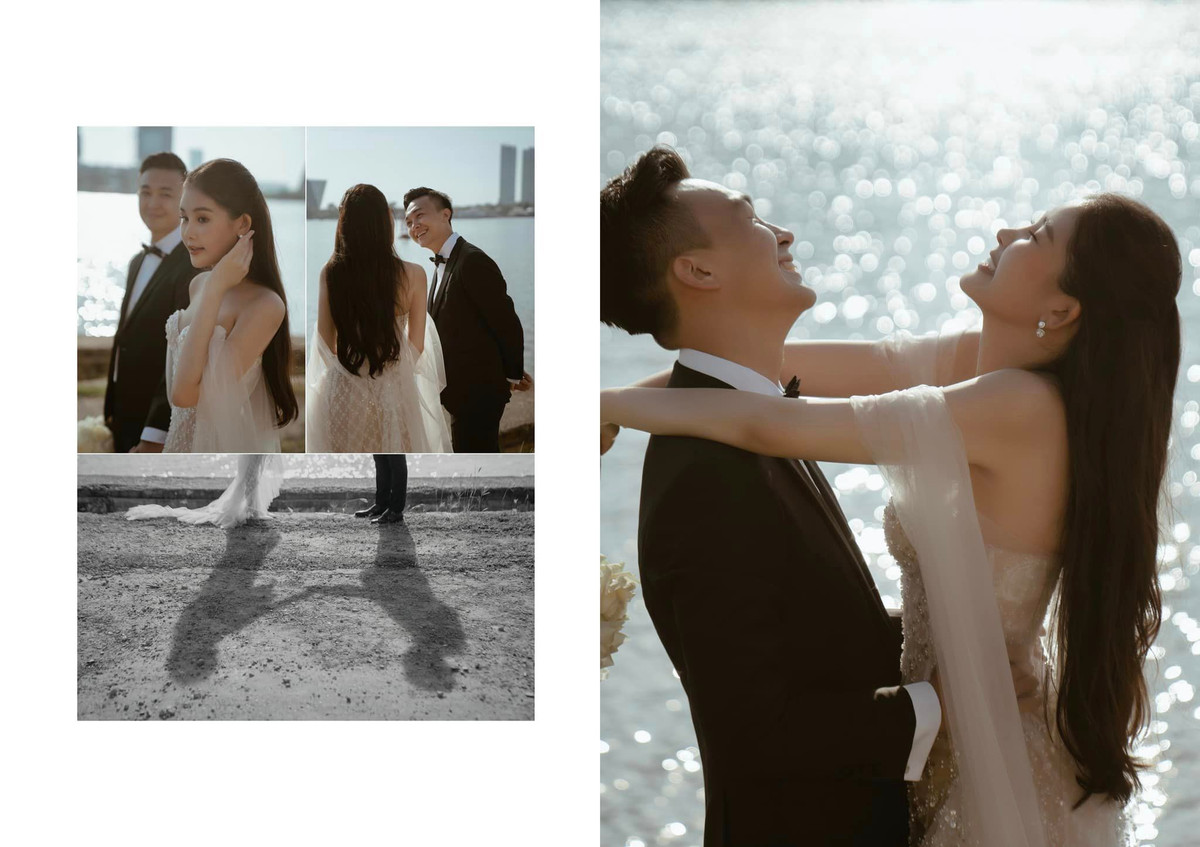 Bộ ảnh cưới của Lê Âu Ngân Anh và ông xã BTV nhận được hàng ngàn lượt like vì cặp đôi chuẩn "trai tài gái sắc".