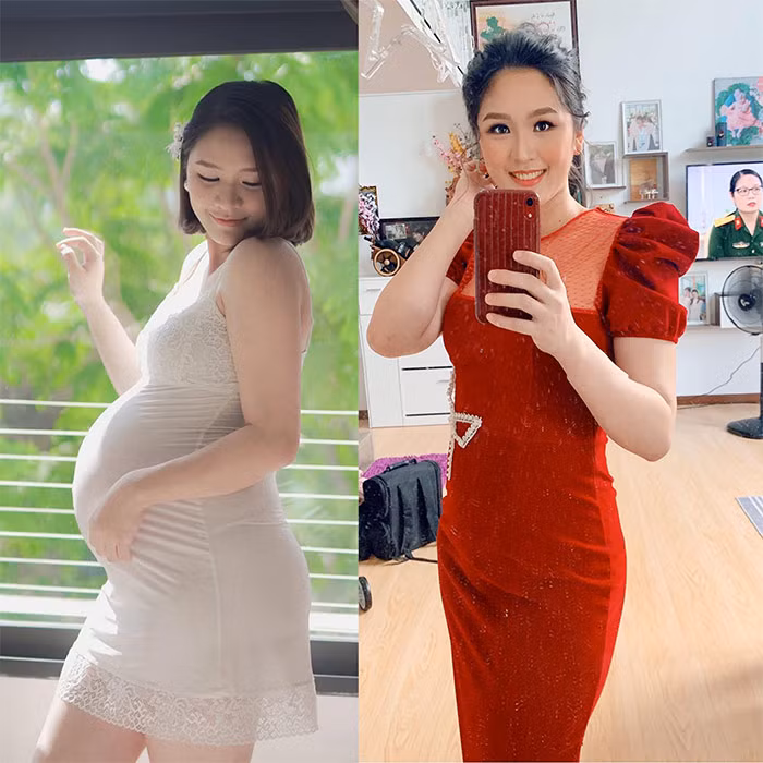 Sau sinh, Phương Thảo nhanh chóng lấy lại vóc dáng, tự tin diện những bộ đồ quyến rũ. (Ảnh: FBNV)