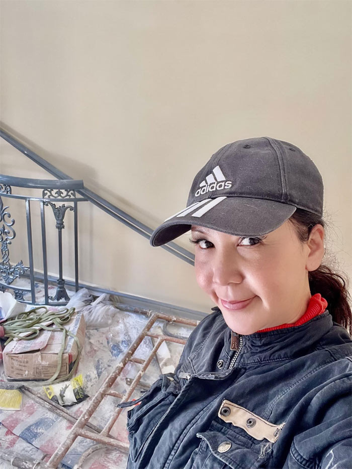 Hình ảnh giản dị của Mộng Vân ngoài đời.