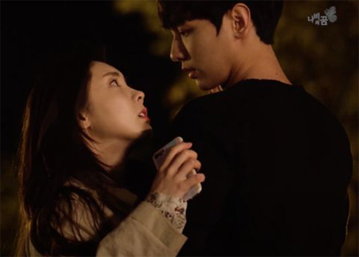 Lee Ji H trong web drama "Dream of Butterfly" (2019). (Ảnh: Tangkapan)