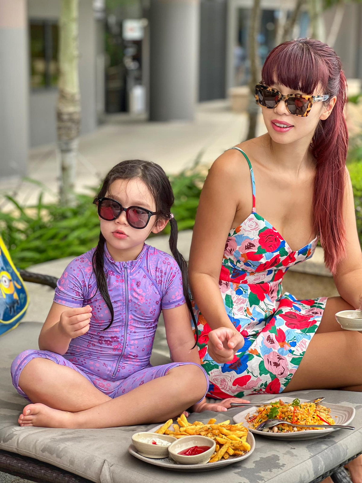 Con gái thường xuyên được vợ chồng Hà Anh đưa đi chơi, tham gia các hoạt động ngoài trời để trải nghiệm.