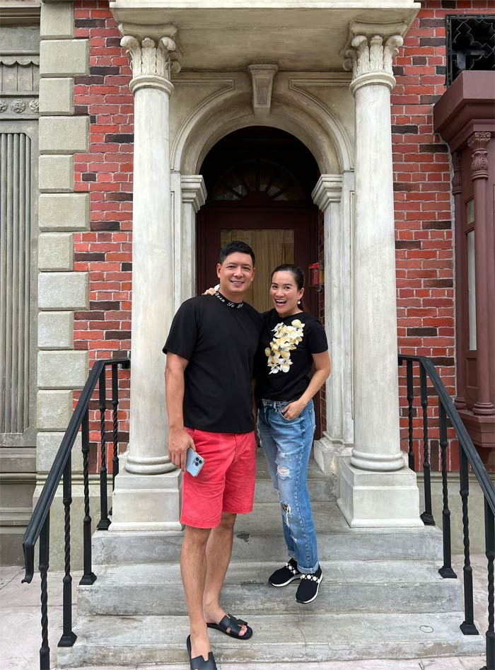 Vợ chồng người mẫu, diễn viên Bình Minh từng một thời bị cư dân mạng soi mói vì chênh lệch tuổi tác, nhan sắc.