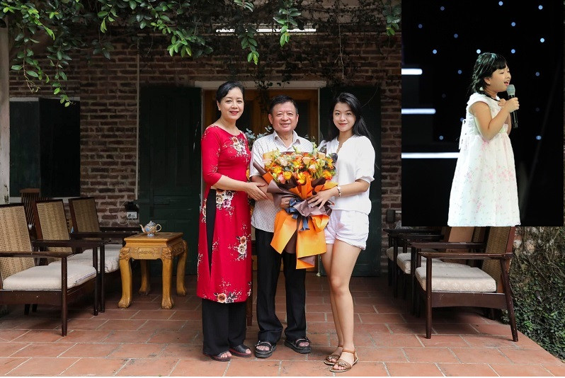 Hồng Khanh là con gái út của nghệ sĩ Chiều Xuân và nhạc sĩ Đỗ Hồng Quân. Từ cô bé 9 tuổi bụ bẫm và nhí nhảnh gây sốt Giọng hát việt Nhí 2013, cô bạn giờ đã là thiếu nữ 18 tuổi xinh đẹp. Ảnh: FBNV, Lý Võ Phú Hưng.