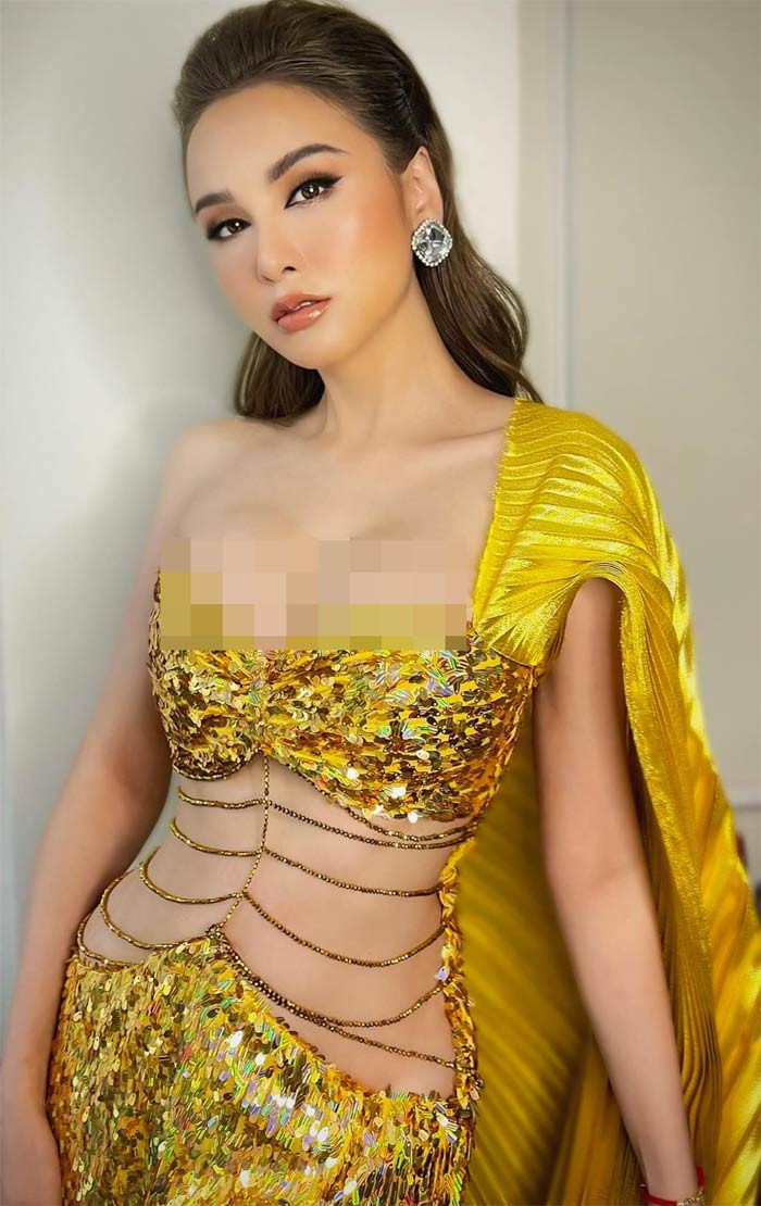 Hoa hau Diem Huong tu tin pho dien vong 1 “sieu khung“